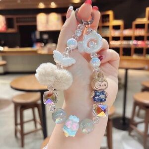 Labubu Charming Multicolor Beaded Cell phone wristbands